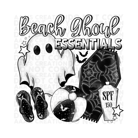 Beach Ghoul Decal - Ghosts - Cemetery