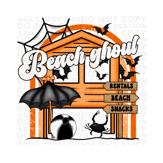 Beach Ghoul 2 Decal - Ghosts - Cemetery